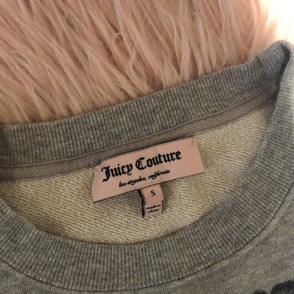 Juicy Couture Gray sweater with bling size small - Picture 3 of 7